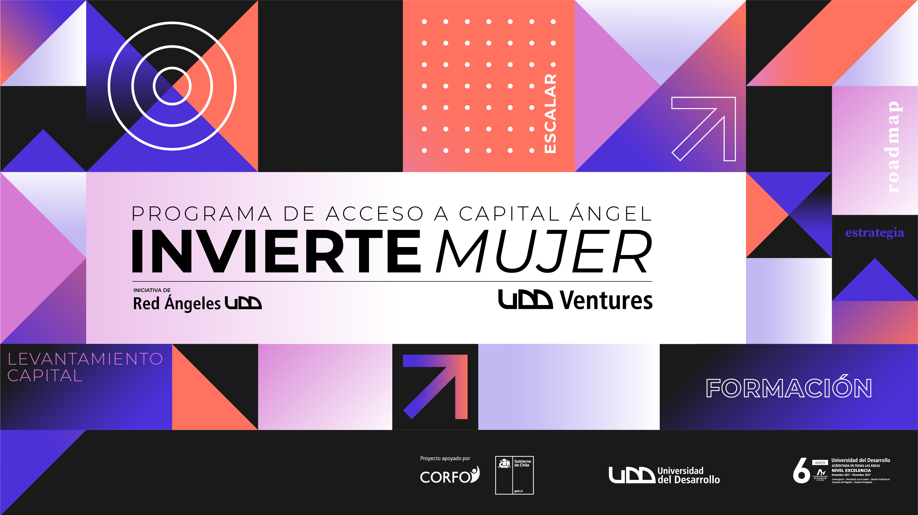 UDD Ventures lanza convocatoria del programa Invierte Mujer para apoyar startups que busquen inversión.