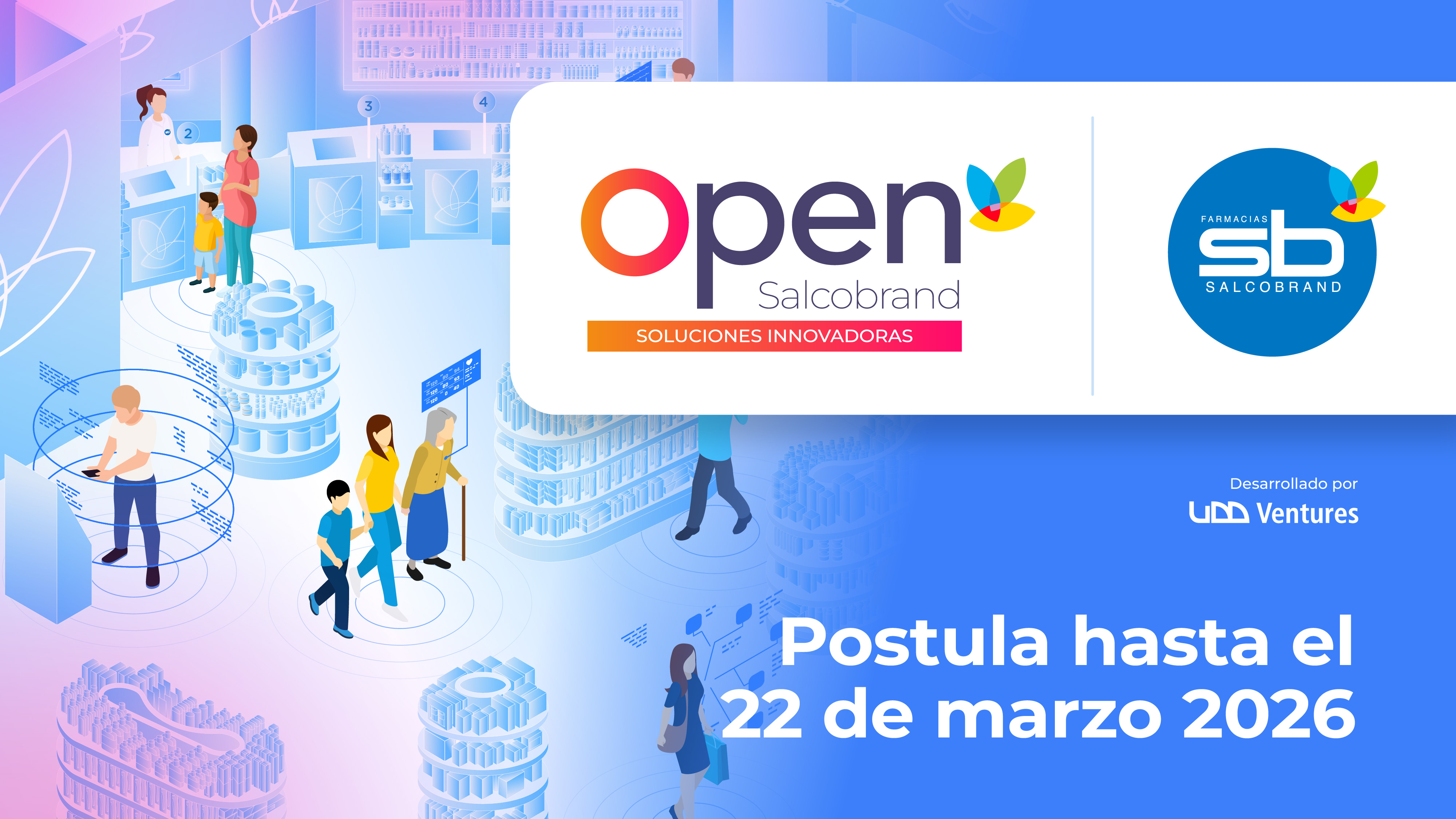 Salcobrand y UDD Ventures lanzan 7° versión de Open Salcobrand