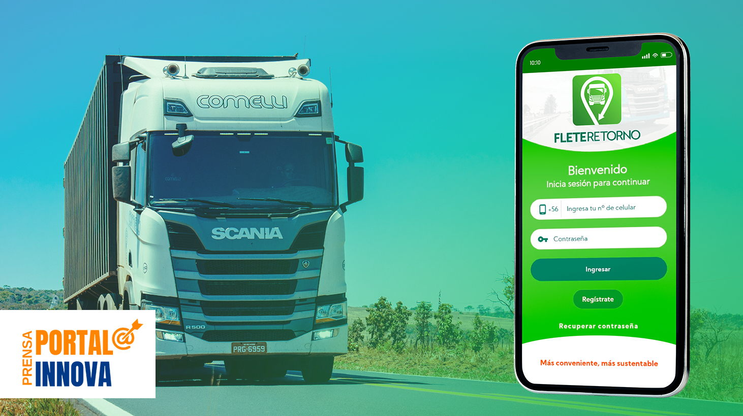 Fleteretorno, la app móvil que reutiliza los espacios vacíos de los camiones
